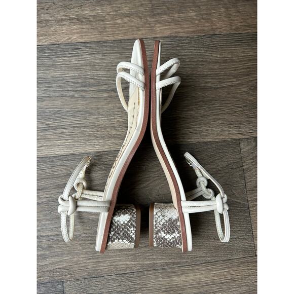 Sam Edelman Isle Leather Side-Buckle Ankle-Strap Sandals Size 8.5 - Picture 7 of 9